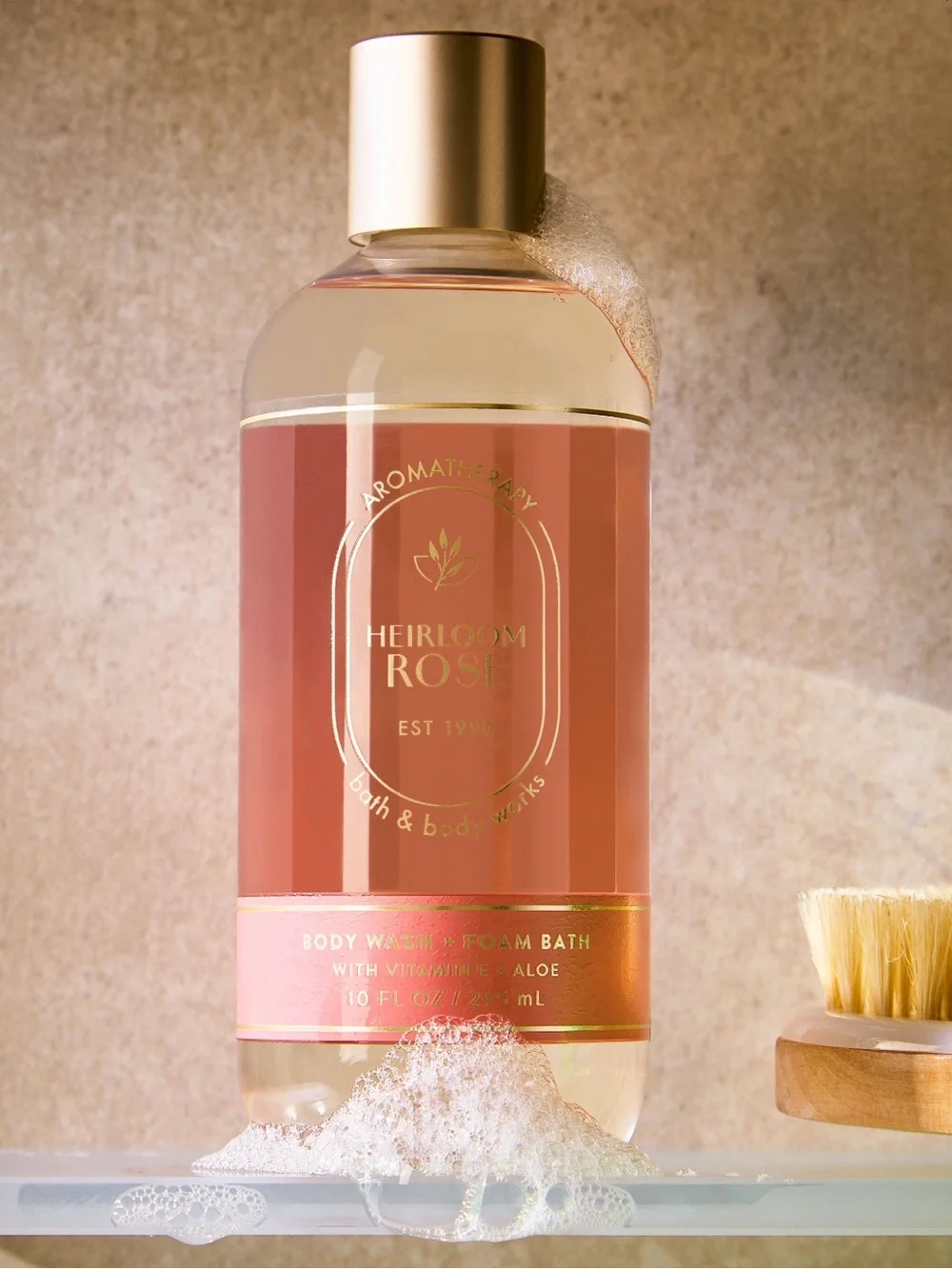Bath and Body Works Heirloom Rose Body Wash and Lotion Bundle Full Size